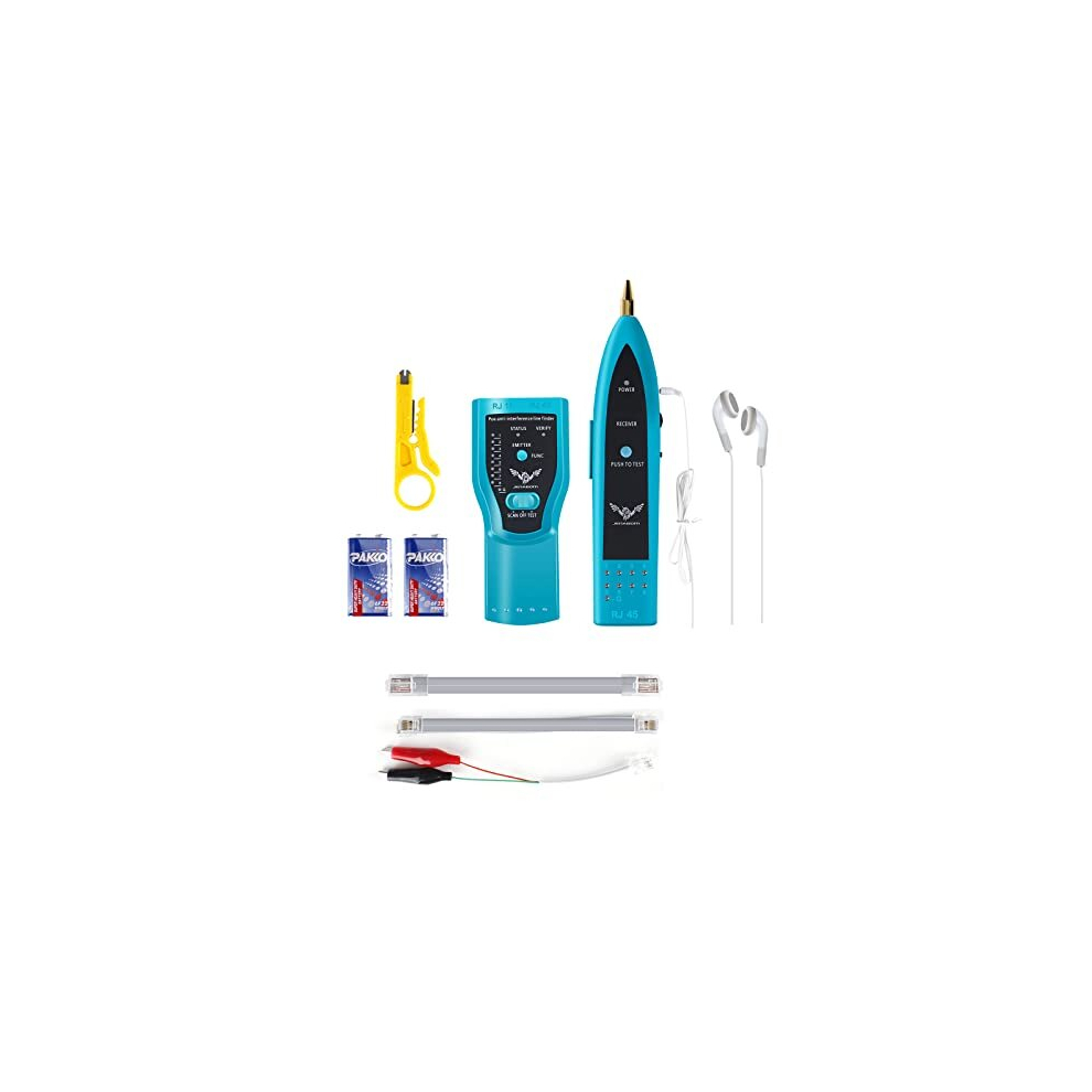 9 In 1 Network Cable Tracker Poe Tester, Poe Voltage Wire Tracker Finder Lan Cat5 Cat6 Ethernet Rj11 Rj45 Cable Tester Adjust Continuity-Check For 768488271090