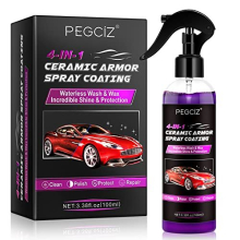 4 in 1 Ceramic Car Coating Spray, Car Scratch Repair Spray, 100ml Waterless Car Wash and Wax Spray, Car Wax Polish Spray for Motorcycles, Cars