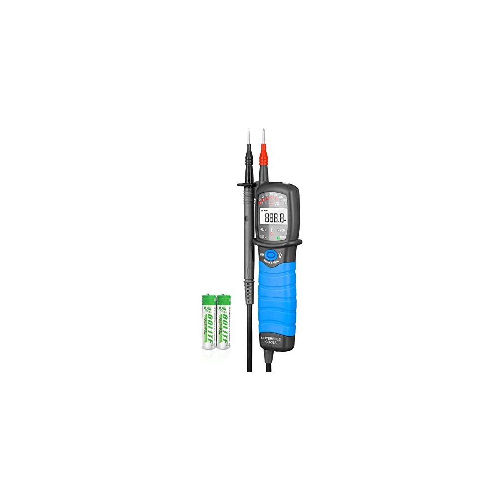 Voltage Tester Ac Dc 600V Pen Type Digital Multimeter Measures Voltage, Continuity Tester, Phase Sequence Measurement, With Display Screen, Backlight, 732168427992