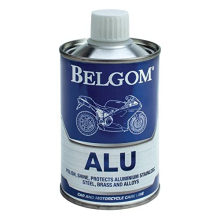 Flacone di crema lucidante Belgom Alu 250mL per moto scooter due ruote auto
