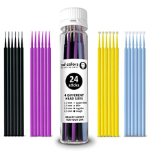 STICKS SWABS 24 PIECES AUTOMOTIVE PAINTWORK CAR DETAILING REPAIR FOR SCRATCHES STONE CHIPS TOUCH UP MICRO BRUSH 1.2mm 1.5mm 2.0mm 2.5mm