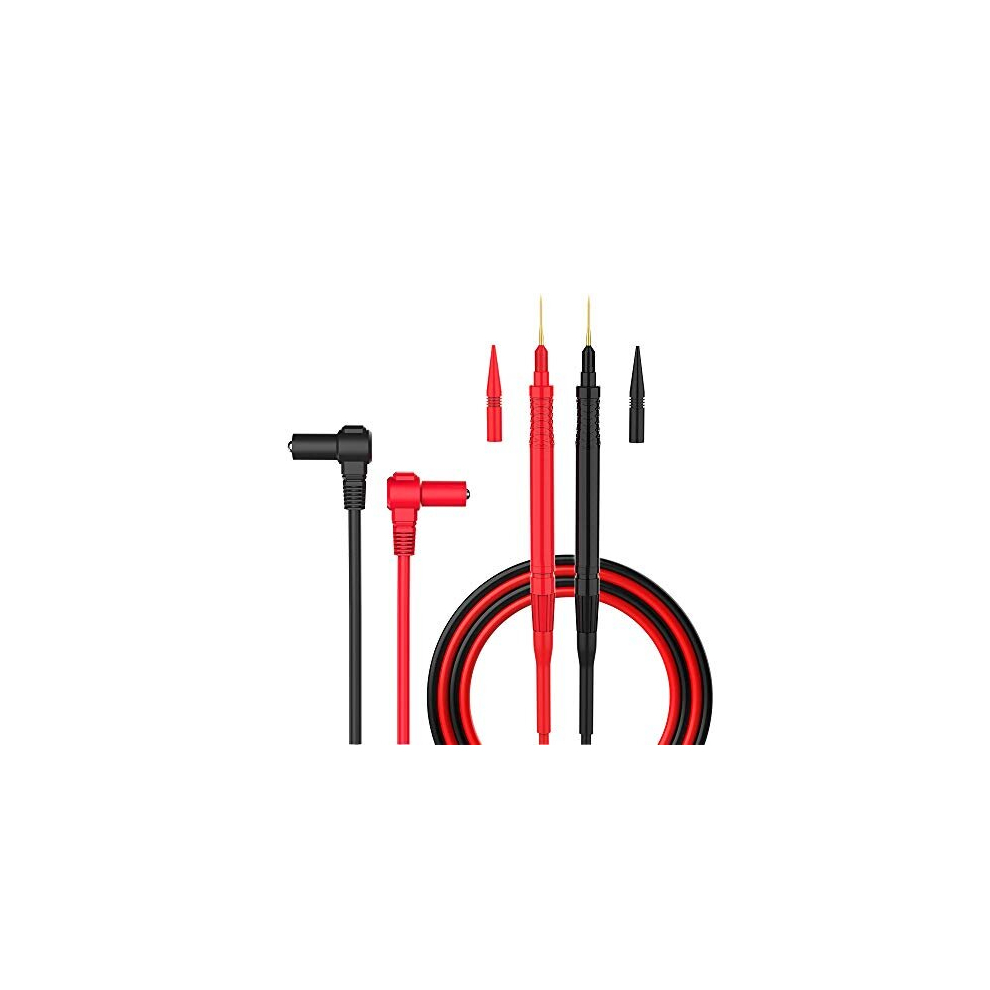 Multimeter Test Leads Kit, Test Leads with Needle Probe and Cap, CAT III 2000V 20A for FLuke/AstroAI/INNOVA Multimeter, Voltmeter, Clamp Meter and