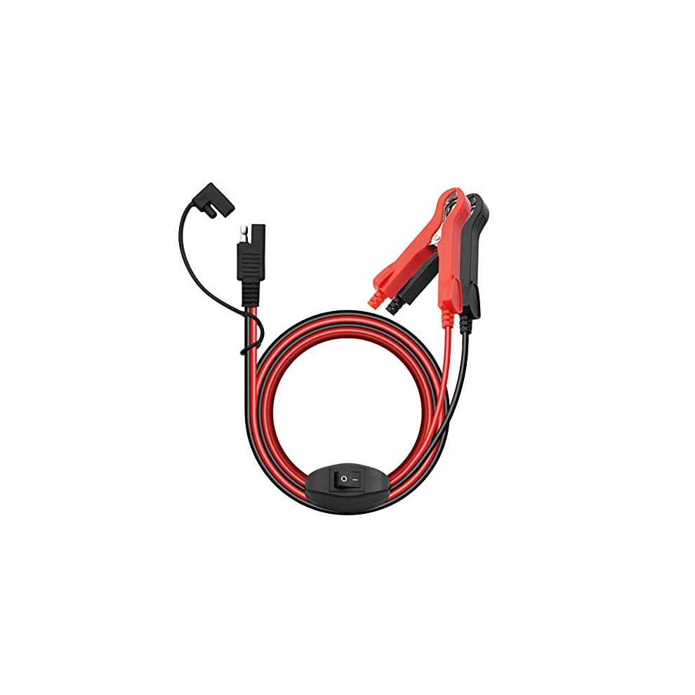 12V Sae Quick Release Adapter To Alligator Clips 16Awg Alligator Crocodile Clip To Sae Connector Harness With On/Off Switch Quick Release Quick 797805331896