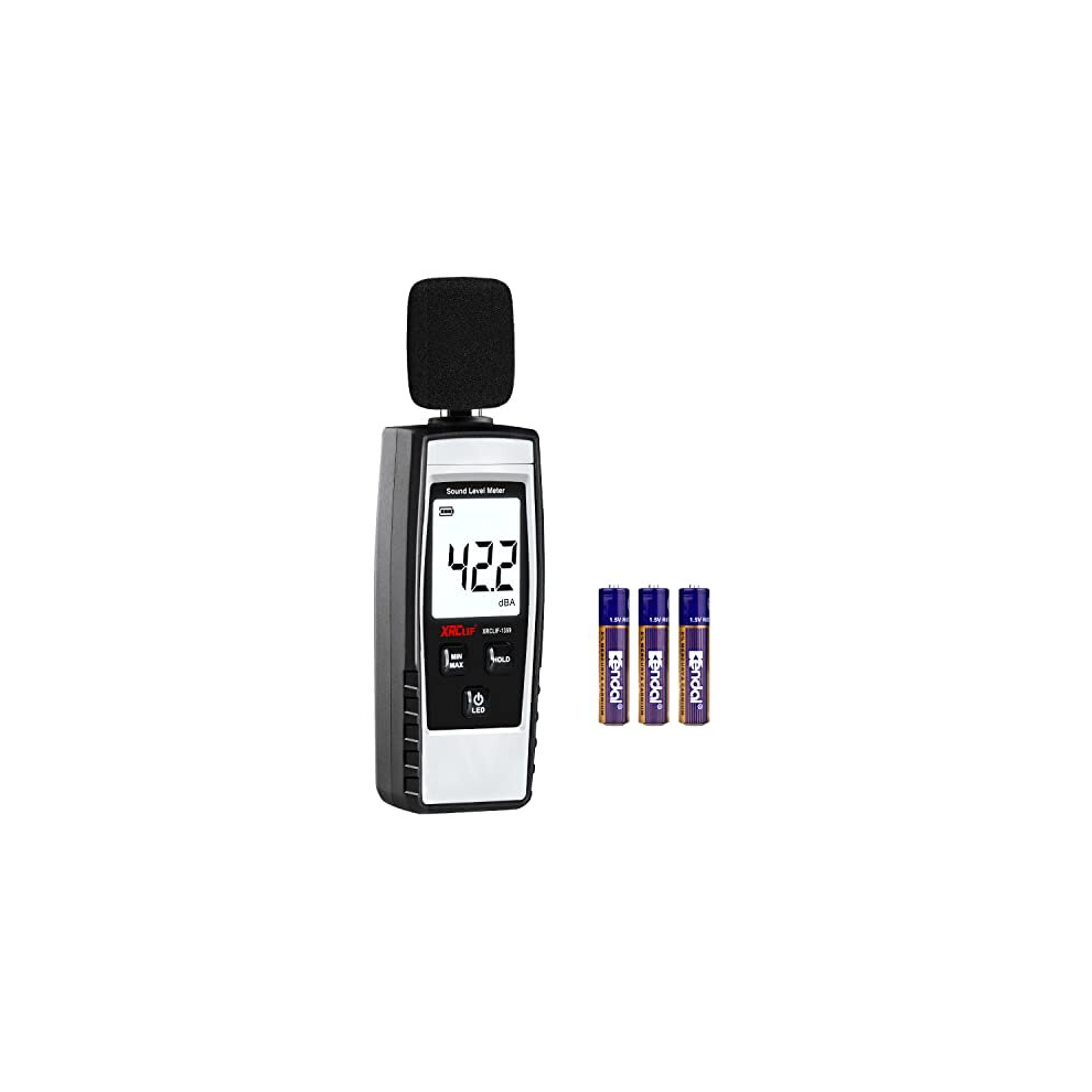Digital Sound Level Meter Hand-Held Sound Db Meter With Programmable Alarm Value Function, 30-130Db(A) Decibel Sound Noise Meter Tester Measurement 753326501781