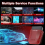 Wireless OBD2 Scanner Car Diagnostic Scan Tool, OBDII Adapter Used for Vehicle Error Test Motor Indicator Light OBD2 Bluetooth Scanner Reader and 5