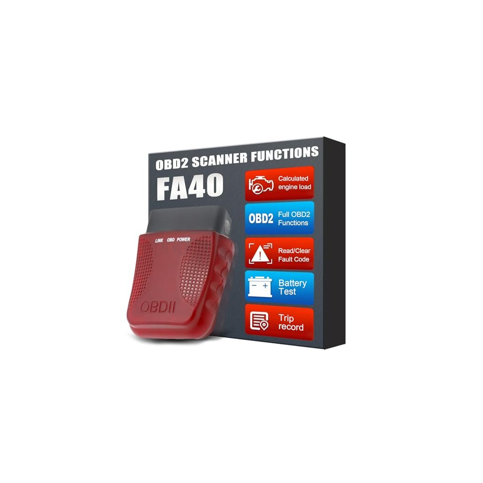 Wireless OBD2 Scanner Car Diagnostic Scan Tool, OBDII Adapter Used for Vehicle Error Test Motor Indicator Light OBD2 Bluetooth Scanner Reader and