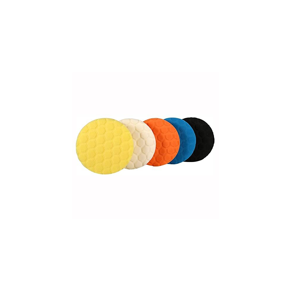 5 Pack Car Polisher 6 Inch Sponge Polishing Waxing Buffing Pads Kit Compound 718115178254