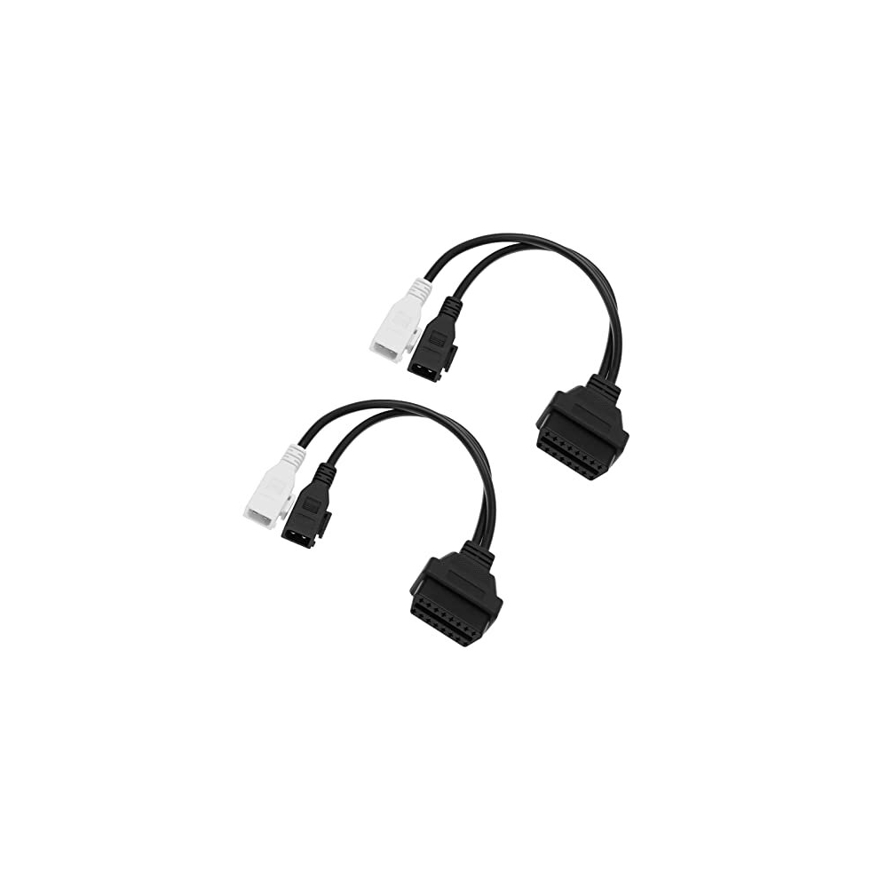 2Pcs 2X2 Pin To 16 Pin Obdii Obd2 Diagnostic Adapter Cable For Connecting Obd Obd Ii 16Pin Diagnostic Tool Vehicle Obd-Ii Engine System Diagnostic 4894833036963