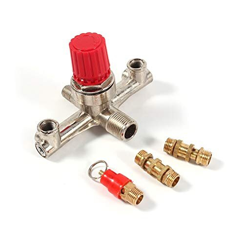 Compressor- Samfox Manifold Air Compressor Manifold Compressor Manifold Manifold for Compressor Air Compressor Outlet Tube Regulator Fitting