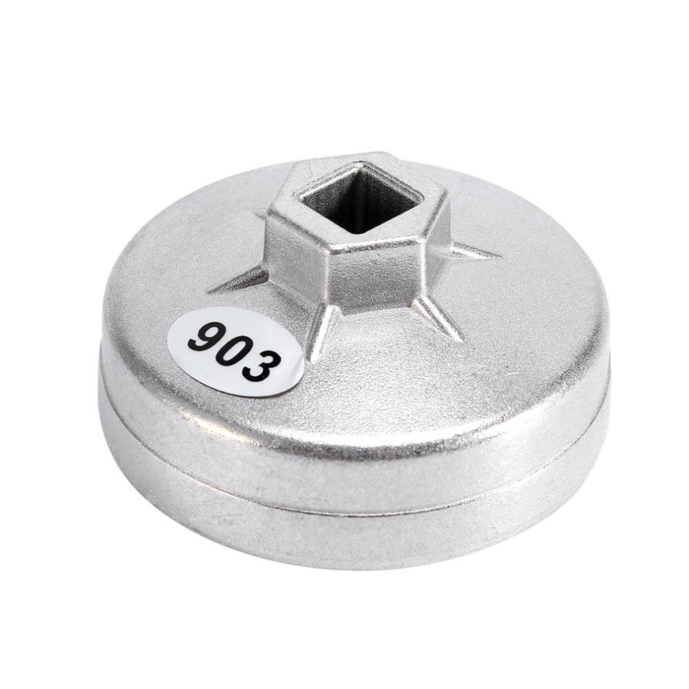 74Mm Oil Filter Wrench, Fydun Cup Filter Wrench 74Mm 14 Flutes Oil Filter Wrench Socket Remover Tool Silver Aluminum Wrench 712979192609