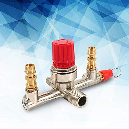 Compressor- Samfox Manifold Air Compressor Manifold Compressor Manifold Manifold for Compressor Air Compressor Outlet Tube Regulator Fitting 1