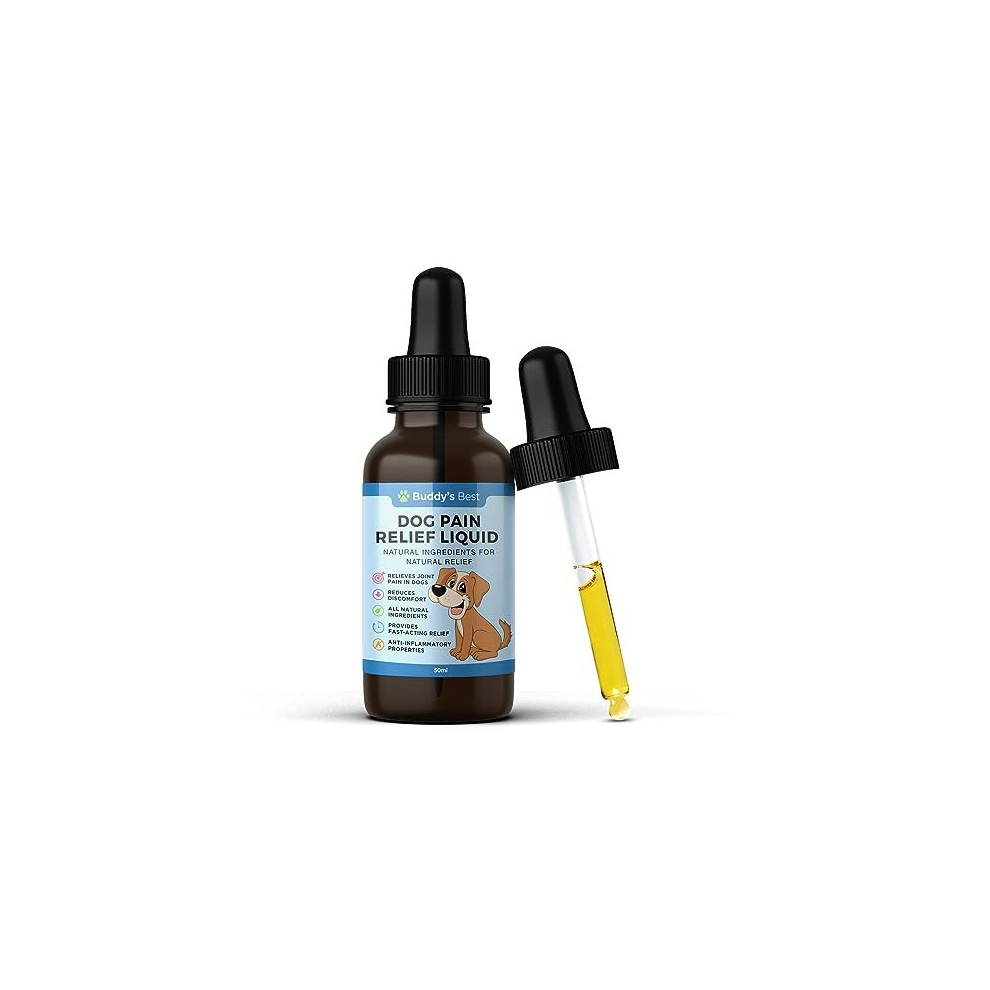 Dog Pain Relief Liquid - Natural, Fast-Acting Formula for Joint Pain and Inflammation, Made with Organic Ingredients, Safe for All Breeds