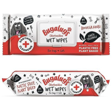 Chlorhexidine Dog Wipes for pawly skin - 80 Biodegradable dog grooming pet wipes. Use as Dog ear wipes, dog eye wipes, dog face wipes, Paw & Bum wipes