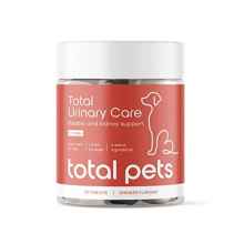 Total Urinary Care | Dog UTI, Incontinence & Cystitis Relief Tablets | Natural Ingredients | Advanced Bladder & Kidney Support for Dogs (30 Tablets)