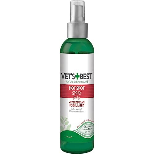 Vet's Best Dog Hot Spot Itch Relief Spray, Relieves Dog Dry Skin, Rash
