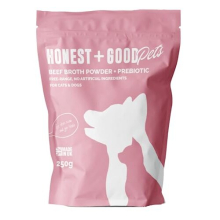 Pets UK's Beef Bone Broth + Pre-biotic | Coat & Digestion, Gut Health | Dog & Cat Bone Broth | High in Type I & III Collagen & Fibre | 50 Servings