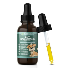 Anti-Inflammatory for Dogs - All-Natural Joint Pain Relief with Flaxseed, Hemp, Ginger & Turmeric Oils, Soothing Formula, 50ml