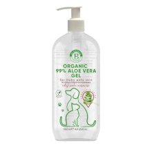 Aloe Vera Gel for Dogs & Cats | itchy dog skin relief | soothe, moisturiser for dry pets skin | 100% pure ingredients | stings, insect bites | 500ml