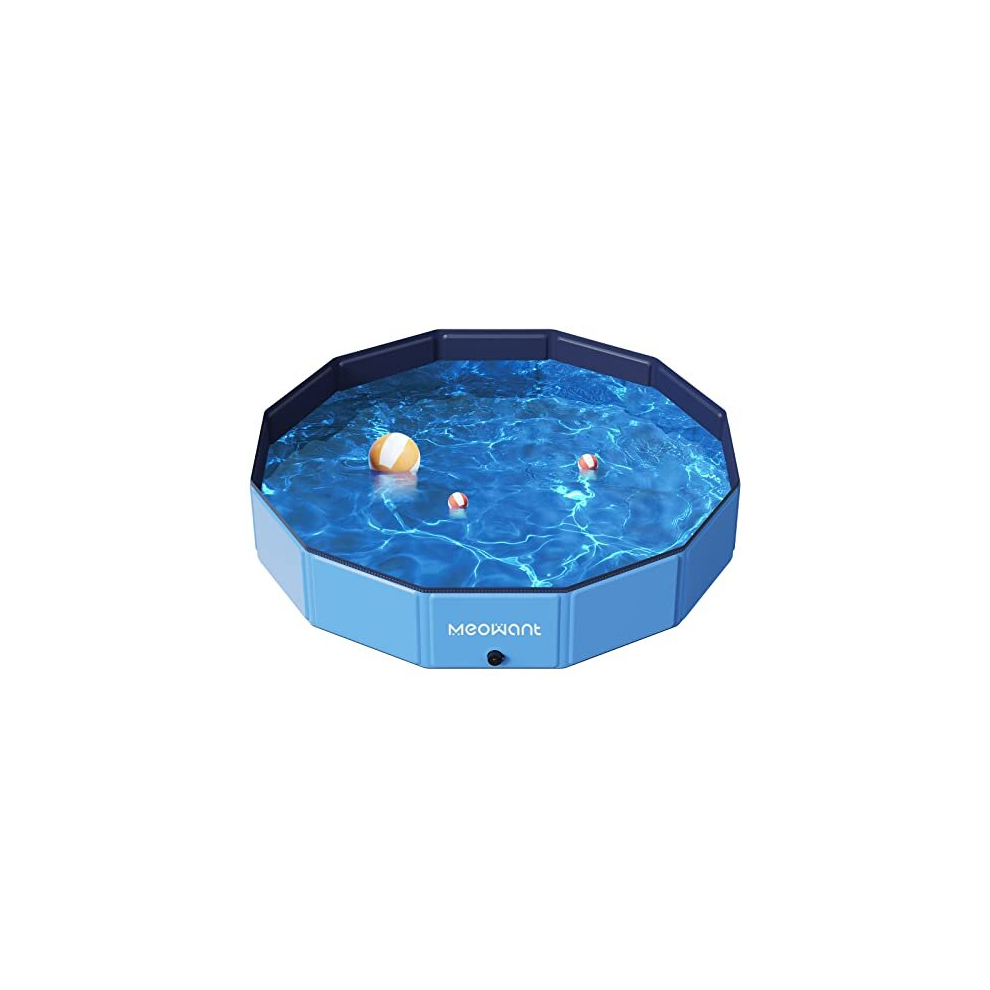 Foldable Dog Pool Dog Paddling Pool, Upgrade Thickened PP Material Swimming Pools for Large Dogs, Indoor Outdoor Portable Dog Pool, Large Kids Bath 