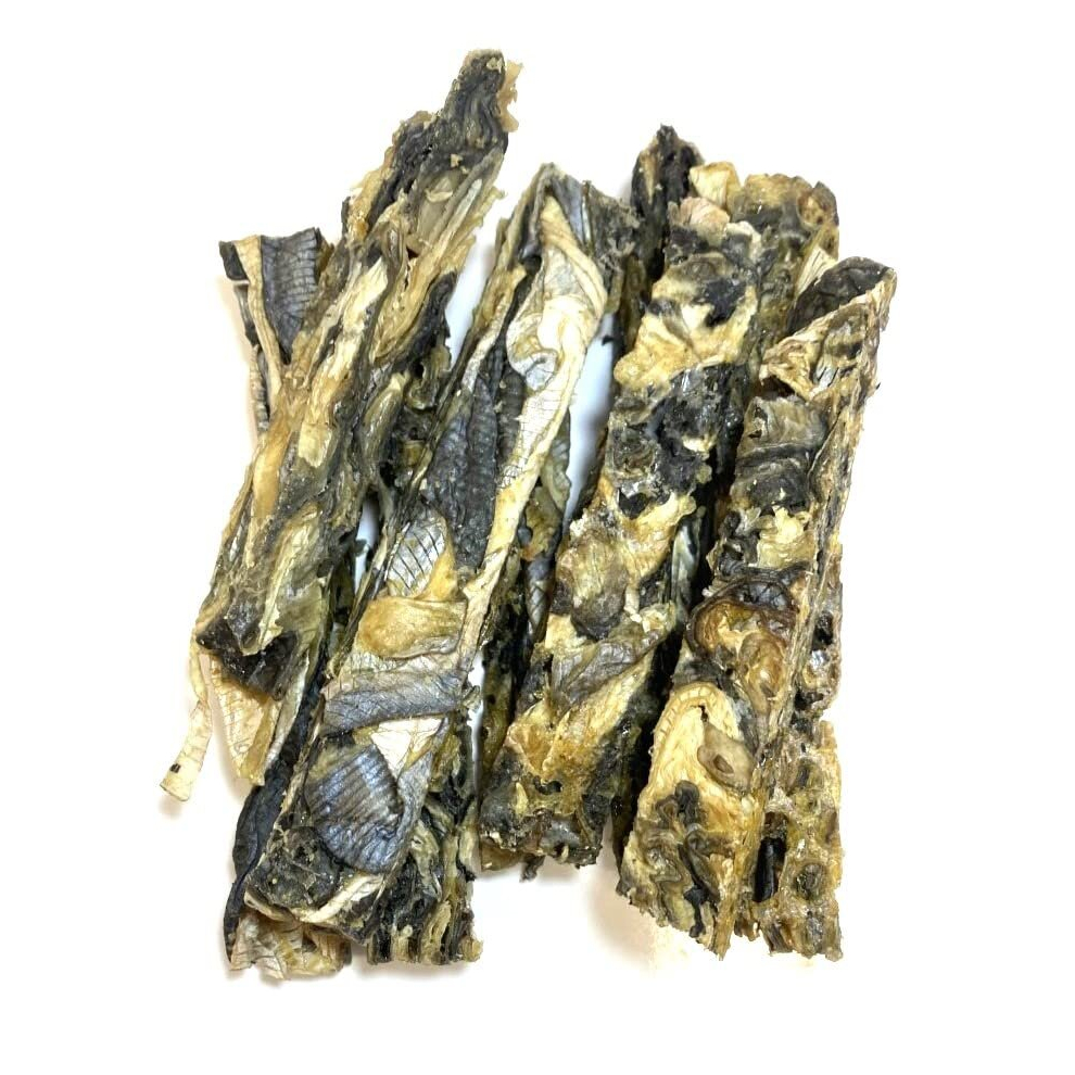 Maltbys' Stores 1904 Limited *New* Dried Fish Fingers 500G 100% Natural 100% Fish Skin Dog Treats Chews Hypo-Allergenic Free Gluten Free Smd Grain