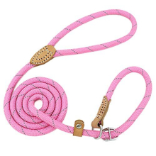 Durable Slip Lead Dog Leash, 1.5M Reflective Training Dog Lead Slip Rope, Anti-choking Adjustable Pet Slip Lead for Small, Medium, Large Dogs and Cats