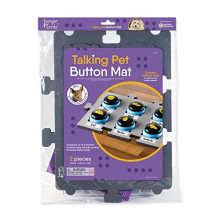 Talking Pet Button Mat - 1 Piece Single Mat Holds Up to 6 Buttons, Talking Dog Button Mat, Talking Dog Button Storage, Pet Supplies, multi