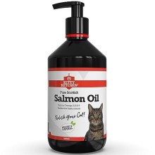 Pure Scottish Salmon Oil for Cats - 500ml | 100% Pure Natural Omega 3, 6 & 9 Fish Oil for Cats | Salmon Oil Cats - Cat Supplement - Omega 3 for Cats -