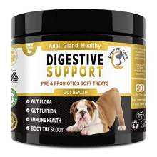 Digestive Support and Probiotics for Dogs 5BIL CFUs | Dog Supplements For Digestion, Immunity, Gut Health, Diarrhoea, Constipation, Allergy and More |
