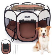 Pop up Pet Playpen, Foldable Dog Playpen Portable Cat Puppy Play Pen, Outdoor Indoor Pet Fence Breathable Pet Carrier Kennel Soft Dog Cage Tent for