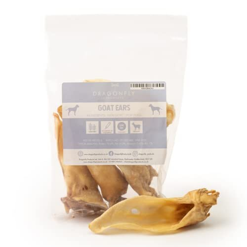 Express Pet Supplies 1kg Rabbit Ears Natural With Hair Hypoallergenic Dog Treat Chew