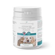 Advanced Cat & Dog joint Support powder | Green lipped mussel | MSM | Glucosamine and Chondroitin | Chicken Flavoured Dog joint care supplement | 150g