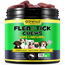 Flea & Tick Prevention for Dogs,150pc Dog Flea & Tick Chews for Dogs - Dog Flea & Tick Control Supplement - Oral Flea Soft Chews for Dogs -