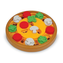 Pizza Party Treat Puzzle, Interactive Toy for Dogs, Non Skid Treat Dispenser Dog Toy for Mental Stimulation & Slow Feeding, 1 Piece