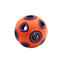 Dog Ball, Dog Interactive Toy with Ring Bell Toys Dog Rubber Balls Bouncy Ball Pet Game Puzzle Ball to Increase IQ Search & Catch Bite Resistant Toy