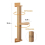 Cat Activity Tree with Scratching Posts, Wall Mounted Jute Scratcher Pine Hammock (Cat Activity Tree-Updated) 4
