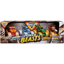Monster Jam, Land vs Sea 4 Pack (Grave Digger, Max-D, Megalodon and Pirate's), 1:64 Scale Die-Cast Vehicles