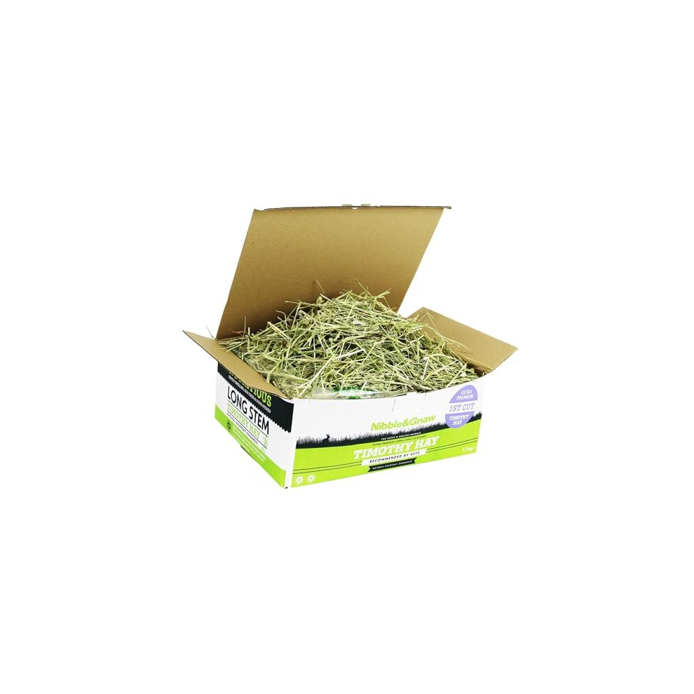 Nibble&Gnaw Timothy hay for Rabbits, Guinea pigs, 2.2 kg (Pack of 1) - Image 2