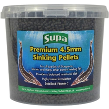 Premium 4.5mm Sinking Pellets Fish Food 2.2kg, Provides A Balanced Nutritional Diet For Sturgeons, Sterlets and Many Other Species of Bottom Feeding