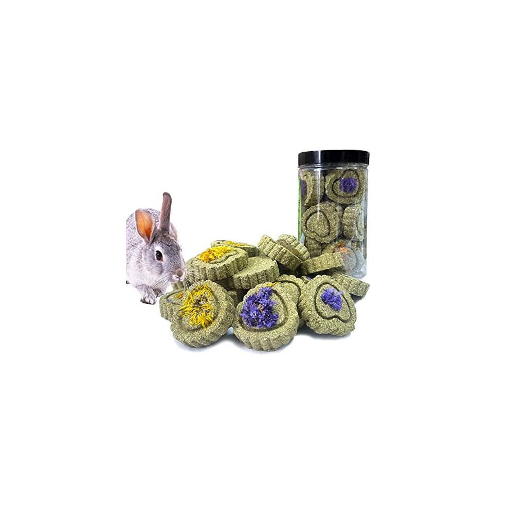 Rabbit Chew Toys for Teeth, 18PCS Natural Timothy Hay Chew Toy, Improve Dental Health for Bunny/Chinchilla/Guinea Pig/Hamsters/Holland Lop, Small