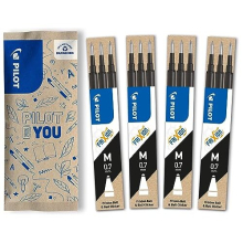 Frixion Rollerball Refill 0.7 Refill Pack of 12 (Black)