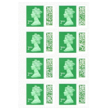 2nd Class Stamps (8 Pack) - Self Adhesive UK Letter Postage Stamps for Standard Mail with Barcode - Royal Mail Second Class Postage Stamps