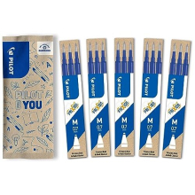 FriXion Refills 0.7-15 Pack - Colour Blue - FriXion Refills with Erasable Ink - Compatible with FriXion Ball & FriXion Clicker 0.7 - Medium Thickness