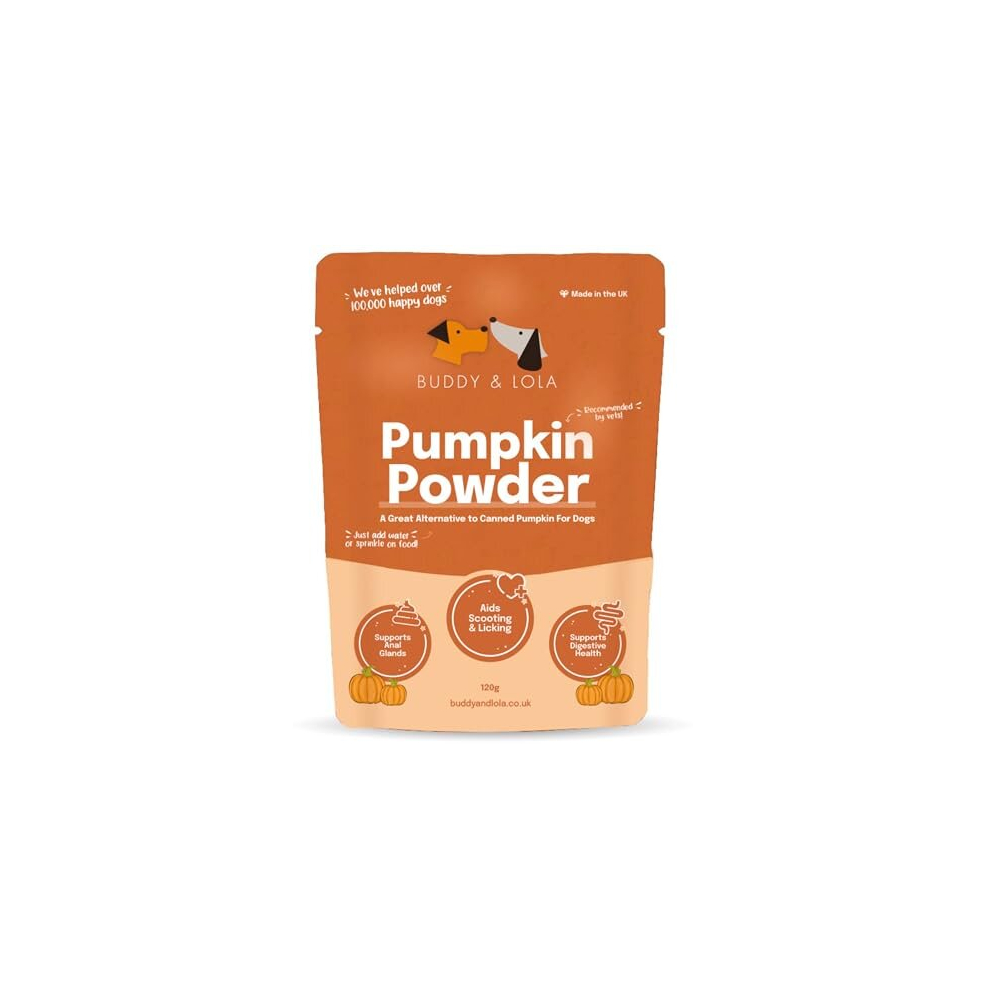 100% Natural Pumpkin Powder For Dogs, Canned Pumpkin Alternative, High Fibre Supplement For Dogs, Easy To Use Pumpkin Puree For Dogs UK