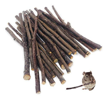 Apple Sticks Pet Chew Toy Treats for Chinchilla Guinea Pigs Rabbits Squirrel Hamster Bunny (500g)