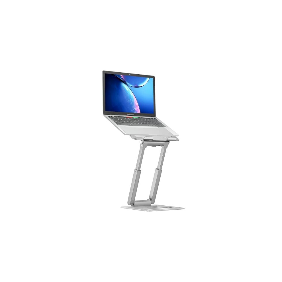 Laptop Stand For Desk Adjustable Height, Ergonomic Sit Stand Computer Stand For Good Posture, Aluminum Standing Laptop Riser For Protecting Spine 774144746192