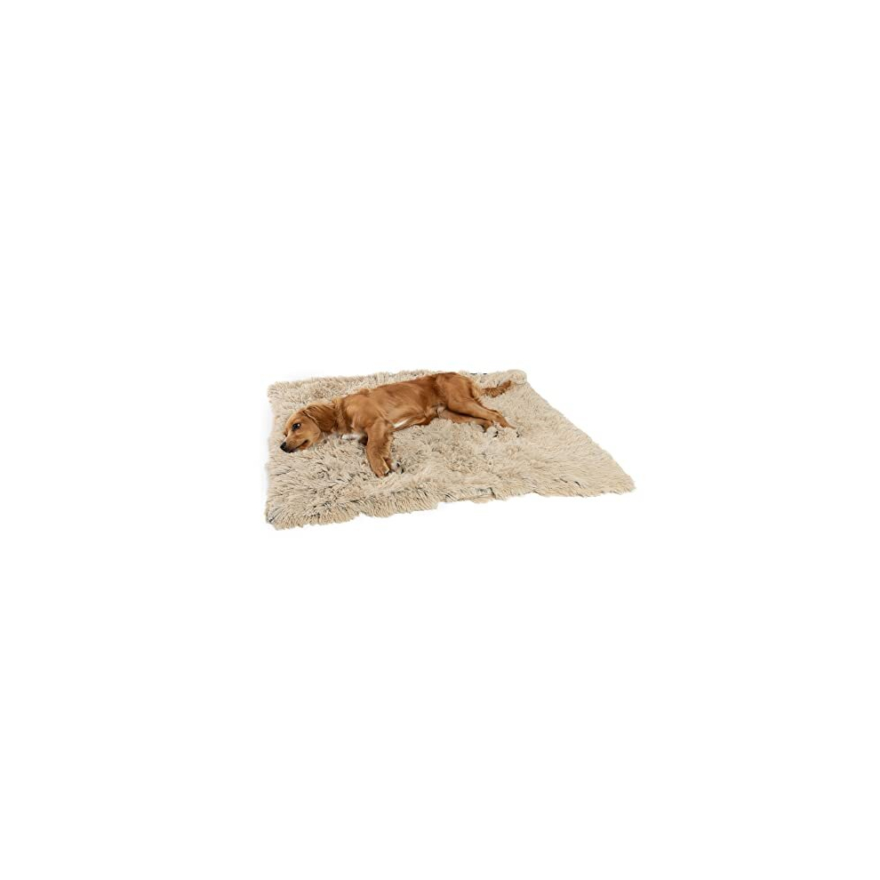 Calming Shag Fur Pet Throw Blanket, Taupe, 30"x40"