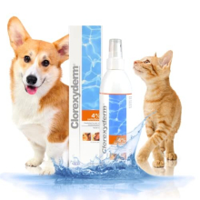 Clorexyderm 4% Antiseptic Spray for Dogs & Cats - Antibacterial & Antifungal Care for Itchy Skin Relief - 200 ml