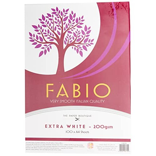 100 x A4 Sheets, Extra White Cards, 200 GSM
