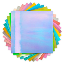 9 Sheets Holographic Permanent Vinyl - 12” x 12” Holographic Vinyl for Cup, Opal Craft Self Adhesive Vinyl for Cutting Machine, Home Decal