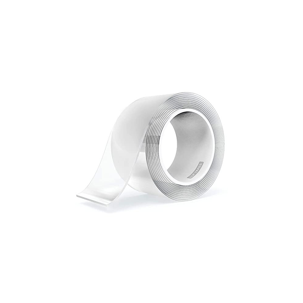 Double Sided Nano Tape | 50.8Mm*10M*1Mm Strong Mounting Tape | Heavy Duty Gel Tape | Washable No Residue Transparent Tape For Home Office Store Deco 791405028958